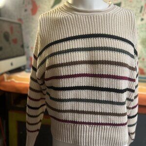 Gap Beige Striped Sweater - S